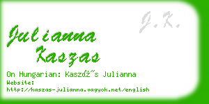 julianna kaszas business card